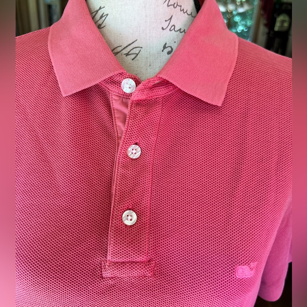 Men’s Vineyard Vines pink polo short sleeve shirt. - Picture 12 of 16